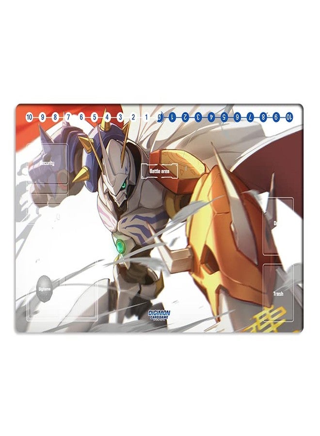 Mlikemat بساط لعب جديد من Mlikemat لألعاب بطاقات التداول Digimon Omegamon DTCG، بالإضافة إلى حقيبة بساط مجانية. - Image 1